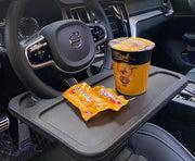 ハンドルテーブル 車用 車載テーブル カーテーブル 2way 両面 カー用品 簡易テーブル デスク 車内食事 パソコン作業 読書 便利