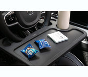 ハンドルテーブル 車用 車載テーブル カーテーブル 2way 両面 カー用品 簡易テーブル デスク 車内食事 パソコン作業 読書 便利