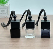 アロマディフューザー瓶 車用香水瓶 8ml カーディフューザー 吊り下げ ストラップ 紐 芳香剤ケース 車載 ガラス瓶 カーアクセサリー かわいい おしゃれ