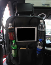 シートバックポケット キックガード 車内収納 車載 カー用品 バックシート 後部座席 大容量 防水 小物入れ ドリンクホルダー
