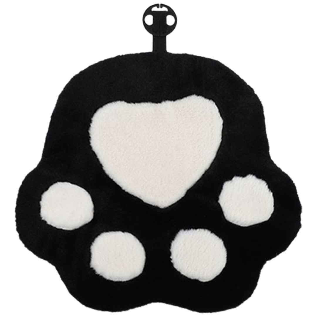 車用シートクッション 肉球 猫 かわいい カークッション カーシートクッション 約49×43cm ふわふわ バックル付き ずれ防止 運転席 助手席 車用座布団 シートクッション 椅子用クッション オフィスチェア 座布団 車内インテリア