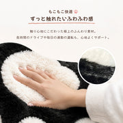 車用シートクッション 肉球 猫 かわいい カークッション カーシートクッション 約49×43cm ふわふわ バックル付き ずれ防止 運転席 助手席 車用座布団 シートクッション 椅子用クッション オフィスチェア 座布団 車内インテリア