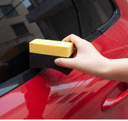 タイヤワックススポンジ 単品 1個 洗車スポンジ ケース付き 蓋付き 車用品 カー用品 メンテナンス用品 洗車用品 洗車グッズ ワックスがけ 汚れ落とし ホコリ取り アーチ型 カーブ 車内 タイヤ 洗車用スポンジ ワックススポンジ コンパクト 便利