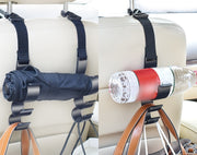 ヘッドレストフック 2個セット シートフック 車内用 フック カー用品 車内アクセサリー 車内収納用品 後部座席 シート裏