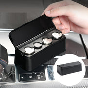 コインホルダー コイン収納ボックス 車用コインケース 車載 自動車 車用品 カー用品 オーガナイザー 粘着式 テープ式 貼り付け ポータブル 小銭入れ お釣り 貯金箱 蓋付き 整理 シンプル スタイリッシュ 黒