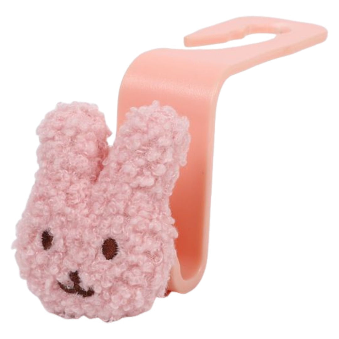 カーシートフック カーフック 後部座席用 カー用品 カーアクセサリー 単品 ピンク×ピンク×ウサギ バリエーション画像