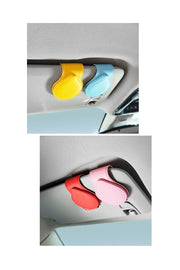 サングラスクリップ 単品 1個 サングラスホルダー 磁石 マグネット 車用 カー用品 車載用 カーアクセサリー 収納 挟む 眼鏡 サングラス めがね メガネ 簡単装着 カード 駐車券 シンプル 便利 スタイリッシュ