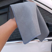 洗車クロス 洗車タオル 40cm 正方形 マイクロファイバー ワッフル生地 カー用品 車用品 吸水 拭き上げ 拭き取り 仕上げ 掃除 窓拭き