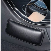 レッグクッション クッションパッド 車用品 カー用品 車内 内装 ニーパット フェイクレザー レザー調 負担軽減 膝 肘 汚れ防止 傷防止 無地 単色 ブラック ベージュ シンプル 便利