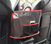 車用収納ポケット 車載 車内収納 カーアクセサリー メッシュポケット かばん収納 小物収納 後部座席 シンプル