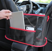 車用収納ポケット 車載 車内収納 カーアクセサリー メッシュポケット かばん収納 小物収納 後部座席 シンプル