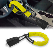 ハンドルロック ワイヤー 鍵付き カー用品 車用品 ステアリングロック リレーアタック対策 盗難防止 窃盗対策 防犯グッズ カーセキュリティ 取り付け簡単 カギ付き スペアキー付き 自動車用品
