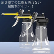 高圧オイル差し 手動レバー式 バイク 高圧ポンプ 透明容器 ロング ショートノズル選択式 自動車 工具 機械部品 注油 潤滑 メンテナンス用品