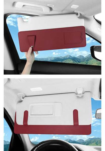 サンバイザー延長板 車用 サンバイザーエクステンダー 日よけ サングラスクリップ 収納ホルダー 商品画像3