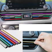 車用ルーバーモール 同色10個セット エアコン 吹き出し口 カー用品 内装パーツ 取り付け簡単 インテリアパネル カラフル 車内アクセサリー