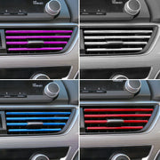 車用ルーバーモール 同色10個セット エアコン 吹き出し口 カー用品 内装パーツ 取り付け簡単 インテリアパネル カラフル 車内アクセサリー