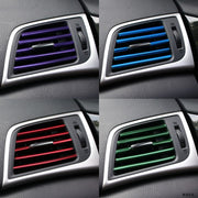 車用ルーバーモール 同色10個セット エアコン 吹き出し口 カー用品 内装パーツ 取り付け簡単 インテリアパネル カラフル 車内アクセサリー