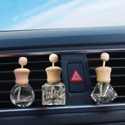 車用香水瓶 アロマディフューザー瓶 エアコン吹き出し口用 カー用品 車内 アクセサリー 芳香剤ケース 容器 木蓋 空瓶 おしゃれ かわいい 差込み式