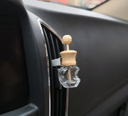 車用香水瓶 アロマディフューザー瓶 エアコン吹き出し口用 カー用品 車内 アクセサリー 芳香剤ケース 容器 木蓋 空瓶 おしゃれ かわいい 差込み式
