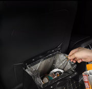 車載用ゴミ箱 車用 ごみ箱 ゴミ袋 カー用品 トラッシュケース レザー調 開閉式 磁石 マグネット シートバッグ 小物収納 カーポケット 省スペース おしゃれ シンプル