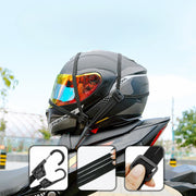 バイク荷台用ゴム紐 ゴムロープ フック付き ゴムバンド 自転車 バンジーコード 荷物 固定 ヘルメット キャリーカート 固定ベルト