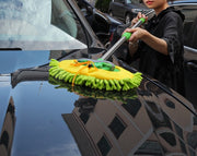 洗車用モップ 車 カー用品 伸縮 70cm 110cm 掃除 モップ ブラシ ハンディ ロング お手入れ カーケア メンテナンス 自動車 清掃 洗浄 便利アイテム ボディ 車体 窓 フロントガラス