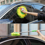 洗車用モップ 車 カー用品 伸縮 70cm 110cm 掃除 モップ ブラシ ハンディ ロング お手入れ カーケア メンテナンス 自動車 清掃 洗浄 便利アイテム ボディ 車体 窓 フロントガラス