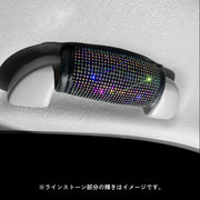 アシストグリップカバー 単品 車用 手すり 持ち手 ラインストーン キラキラ マジック テープ 面ファスナー 助手席 後部座席 内装 ドレスアップ 保護 汚れ防止 キズ防止 簡単取付