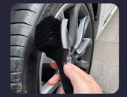 タイヤブラシ 単品 カー用品 硬毛ブラシ タイヤ ホイール ケア 洗車用品 カーケア ハンディブラシ 柄付き 車輪ブラシ 自転車 クリーニング 洗浄 自動車用品