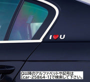 カーステッカー 車用ステッカー アルファベット 英字 ロゴ ボディステッカー メタルカラー 車用シール 傷隠し キズ隠し 名前 メッセージ おしゃれ かっこいい ユニーク 個性的 装飾 デコレーション 車用品 自動車 外装 カーアクセサリー ドレスアップ