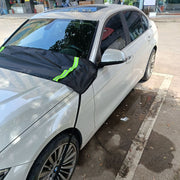 フロントガラスカバー 車用 反射材付き 車用品 落ち葉対策 ホコリ 埃 凍結防止 保護カバー 固定 ボンネット ワイパー