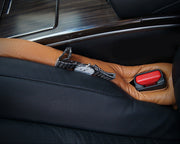 カーシート隙間クッション 単品 カー用品 自動車用品 シートサイド シートベルト 隙間埋め すき間埋め 落下防止 レザー調 おしゃれ