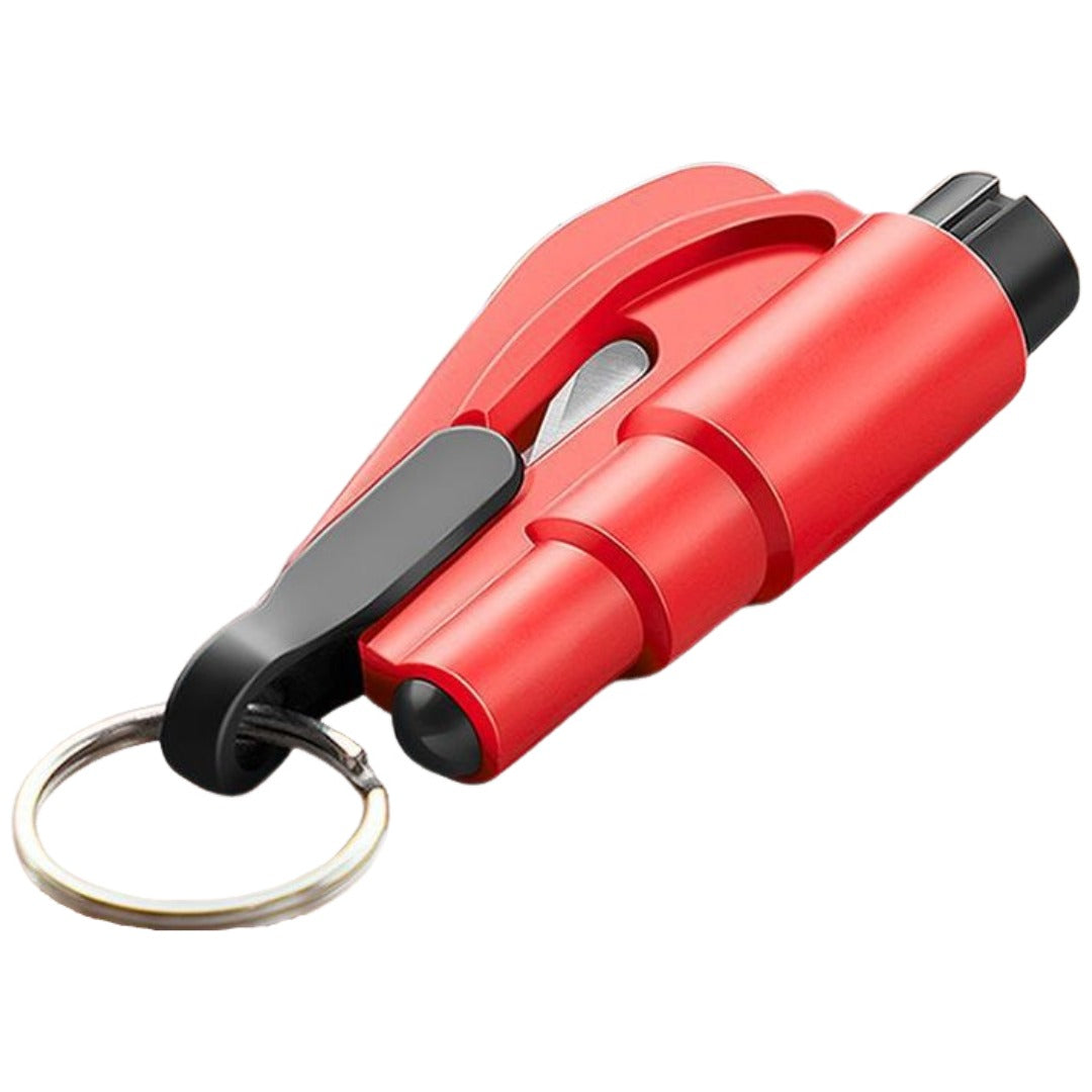 セーフティーハンマー 緊急ハンマー ガラスハンマー シートベルトカッター 2way 2in1 コンパクト キーホルダー型 脱出具 車用品 カー用品 自動車用 車内携帯品 安心グッズ 緊急脱出 ガラスを壊す 冠水対策 豪雨対策 防災用品 防災グッズ 災害対策 レスキュー