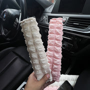 シートベルトカバー 同色2個セット 同色2枚セット 同色2本セット 車用品 カー用品 車用内装品 車内用装飾 面ファスナー マジック テープ 摩耗軽減 無地 シンプル カジュアル フェミニン ガーリー 可愛い キュート かわいい おしゃれ