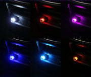 ルームランプ USBライト LEDライト イルミライト 7色 照明 光る 照らす 車内 自動車 カー用品 内装 ミニ 小型 小さめ 装飾 電飾