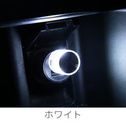 ルームランプ USBライト LEDライト イルミライト 7色 照明 光る 照らす 車内 自動車 カー用品 内装 ミニ 小型 小さめ 装飾 電飾