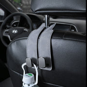 シートフック 単品 1個 荷物掛け 車用 カー用品 ヘッドレスト 引っ掛け スエード調 車内収納 カバン掛け 買い物袋 簡単取付け