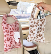 ティッシュケース ティッシュカバー 車載 吊り下げ カー用品 車用品 車内収納 ヒョウ柄 豹柄 かわいい ティッシュホルダー