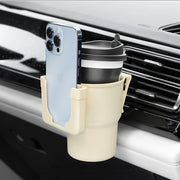 車用ドリンクホルダー スマホホルダー付き カップホルダー カー用品 エアコン吹き出し口用 車内 差込タイプ 小物入れ 飲料 そのまま充電