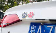 カーステッカー 車用ステッカー 単品 シール キズ隠し ヘコミ隠し 足跡ステッカー 肉球ステッカー 可愛い 面白い車体 給油口 自動車用 カー用品 車用品