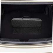車内収納ボックス 持ち手付き 折りたたみバッグ 車用収納用品 カーアクセサリー 鞄 かばん 箱型 コンパクト 持ち運び 大容量 整理整頓 トランクボックス