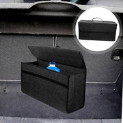 車内収納ボックス 持ち手付き 折りたたみバッグ 車用収納用品 カーアクセサリー 鞄 かばん 箱型 コンパクト 持ち運び 大容量 整理整頓 トランクボックス