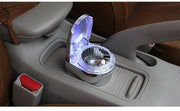 灰皿 車用灰皿 単品 1個 ふた付き LEDライト付き 携帯灰皿 卓上 野外 アウトドア おしゃれ 車載 車用品 カー用品 お洒落 シンプル コンパクト
