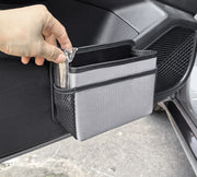車用ゴミ箱 車用ごみ箱 カー用品 車用品 ダストボックス 車載 小物入れ ドアポケット ミニサイズ コンパクト スリム 小型 引っ掛け オックスフォード 無地 ブラック シンプル