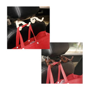 カーフック 2個セット カーシートフック カー用品 車用品 車内収納 収納用品 車用フック ヘッドレストフック 荷物掛け 袋掛け 便利 コンパクト