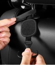 ヘッドレストフック シートフック 単品 1個 ダブルフック 荷物掛け カー用品 車用品 荷掛け ゴミ袋 買い物袋 カーアクセサリー カーフック 車内収納 引っ掛け 後部座席 車載 省スペース ホルダー シンプル おしゃれ かっこいい スタイリッシュ カジュアル