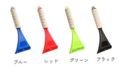 車用アイススクレーパー スノースクレーパー カー用品 ブラック ブルー レッド グリーン コンパクト 事故防止 視界確保 雪かき