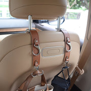 ヘッドレストフック シートフック 同色2個セット スリーフック 荷物掛け カー用品 車用品 荷掛け ゴミ袋 買い物袋 カーアクセサリー カーフック 車内収納 引っ掛け 後部座席 車載 省スペース ホルダー シンプル おしゃれ かっこいい スタイリッシュ カジュアル