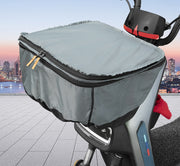 自転車用かごカバー かごカバー 2段式 荷物カバー 防水 ジッパー ファスナー カバー レイングッズ シンプル 通学 お出かけ