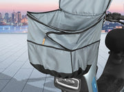 自転車用かごカバー かごカバー 2段式 荷物カバー 防水 ジッパー ファスナー カバー レイングッズ シンプル 通学 お出かけ